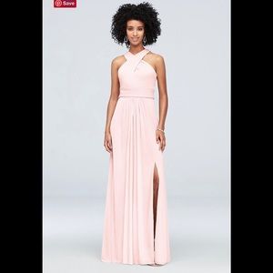 🔴SOLD🔴David’s Bridal crisscross mesh dress